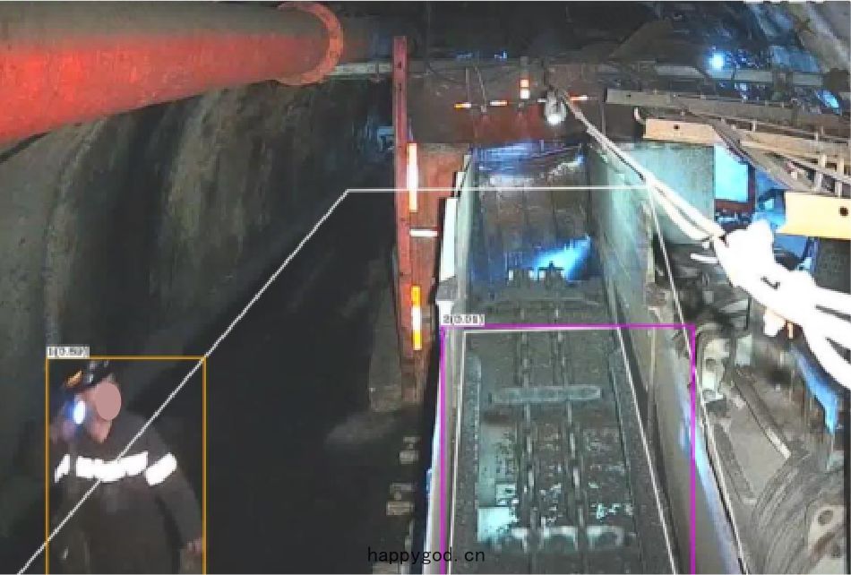 人(rén)員接近及違(wéi)章跨越刮(guā)板機(jī)識別(bié)