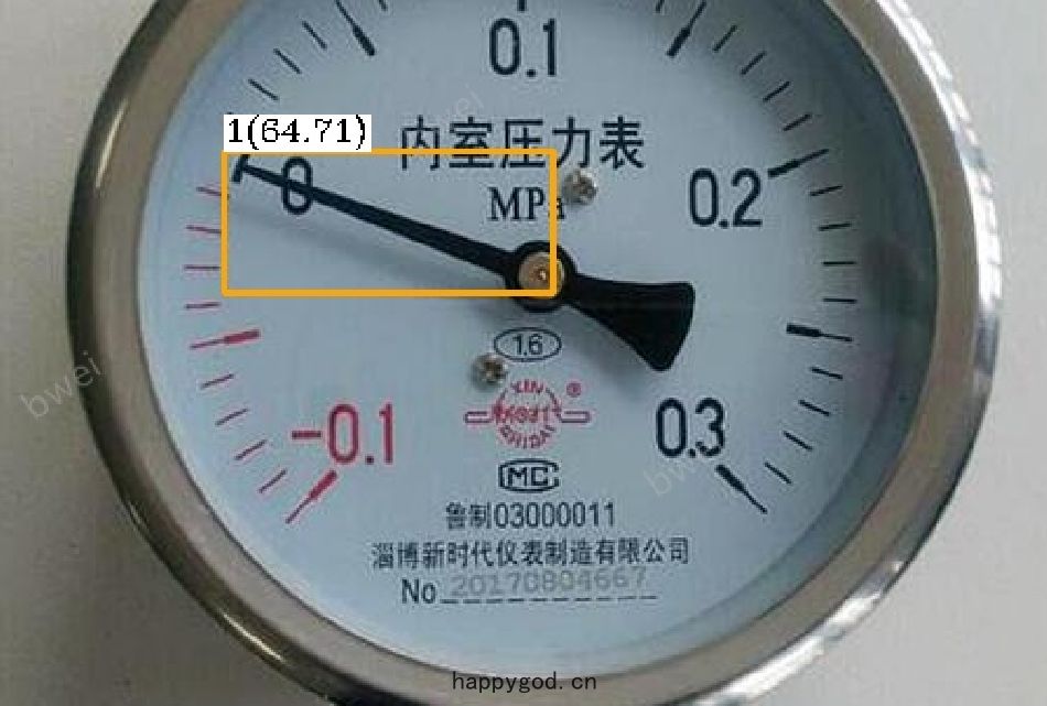單指針(zhēn)均匀刻度(dù)表盤讀數識別