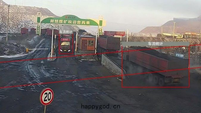 礦山(shān)貨運(yùn)車輛進出識別