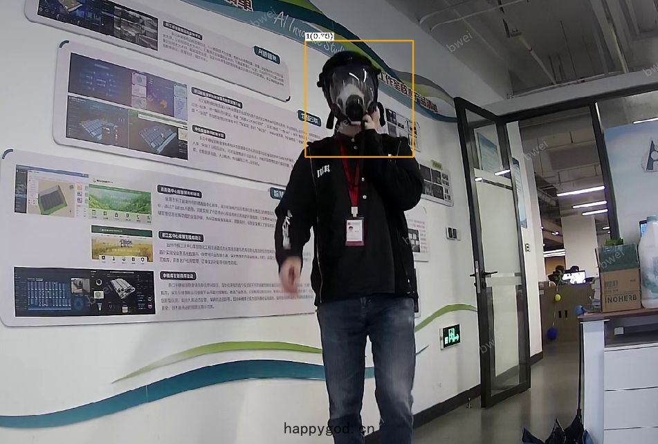 Gas Mask Absence Detection