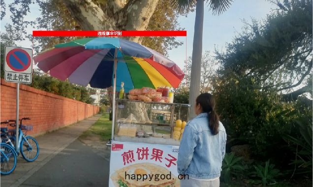 違規(guī)撐(chēng)傘(sǎn)檢測
